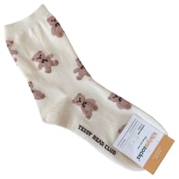 Good Quality Cartoon Elegant Lady Bear Women's Cute Socks Cotton Harajuku Style Woman Novelty Breathable Sox Christmas Gifts