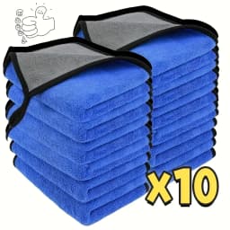 1/2/3/6/10pcs 30X60cm Microfiber Car Cleaning Towels Soft Quick Drying for Windows Mirrors Wiping Rags Double Layer Wash Cloth