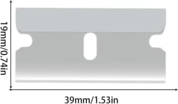 Replacement Scraper Blades Adhesive Scraper Cutter Car Sticker Remover Glass Paint Scraper Cleaning Tool for Removing Label Glue