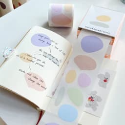 100PCS/Set Pull-out Memo Pad Creative Sticky Note Full Adhesive Labels Stickers DIY Scrapbook Sticker Student Tearable Notepad