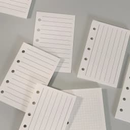 M5 Loose Leaf Notebook Refill Spiral Binder Inner Page Weekly Monthly To Do Line Dot Grid Inside Paper Stationery