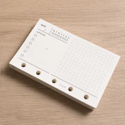 M5 Loose Leaf Notebook Refill Spiral Binder Inner Page Weekly Monthly To Do Line Dot Grid Inside Paper Stationery