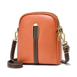 Lightweight Mini Crossbody Shoulder Phone Bag Retro All-match Vertical Cellphone Bag Women Crossbody Leather Shoulder Bags