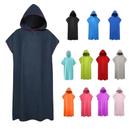 Adult men hooded bath towel microfiber Quick drying beach bathrobe Cape surf poncho for outdoor sandbeach from China