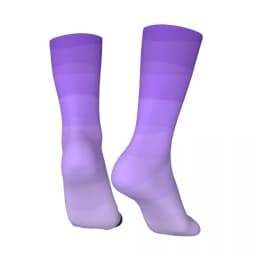 Ombre Polygonal Socks Autumn Gradient Purple Stockings Vintage Couple Medium Soft Socks Custom Outdoor Sports Anti-Slip Socks