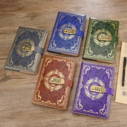 Retro Digital Password Notebook Journal With Lock A5,Diary Perfect for Men and Women-PU Leather Combination Lock Persons Privacy