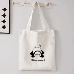 Kawaii Chic Cartoon Animals Cat Large Capacity Tote Bag Butterfly, Panda Stylish Shoulder Bag for Women