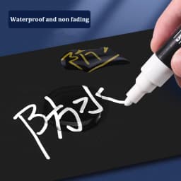 Posca Gold/Silver Metallic Marker White/Black Paint Art Pens, Non-toxic Permanent Professional Drawing Tools School Accessories