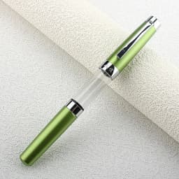 Press Type Ink Suction Fountain Pen Titanium Vacuum Filled Pen EF0.38Nib Transparent Smooth Writing Stationery Supplies