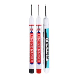 1/3Pcs/Set Long Head Markers Bathroom Woodworking Decoration Multi-purpose Deep Hole Marker Pens Red/Black/Blue/Green/White Ink