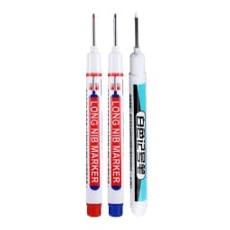 1/3Pcs/Set Long Head Markers Bathroom Woodworking Decoration Multi-purpose Deep Hole Marker Pens Red/Black/Blue/Green/White Ink