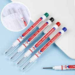 1/3Pcs/Set Long Head Markers Bathroom Woodworking Decoration Multi-purpose Deep Hole Marker Pens Red/Black/Blue/Green/White Ink
