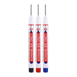 1/3Pcs/Set Long Head Markers Bathroom Woodworking Decoration Multi-purpose Deep Hole Marker Pens Red/Black/Blue/Green/White Ink