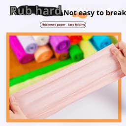 20 Colors 250x50cm Colored Handmade Crepe Paper Roll Origami Crinkled Crepe Paper Craft DIY Flower Home Decoration Wrapping Gift
