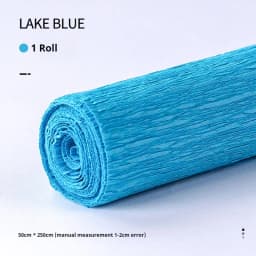 20 Colors 250x50cm Colored Handmade Crepe Paper Roll Origami Crinkled Crepe Paper Craft DIY Flower Home Decoration Wrapping Gift