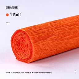 20 Colors 250x50cm Colored Handmade Crepe Paper Roll Origami Crinkled Crepe Paper Craft DIY Flower Home Decoration Wrapping Gift