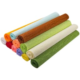 20 Colors 250x50cm Colored Handmade Crepe Paper Roll Origami Crinkled Crepe Paper Craft DIY Flower Home Decoration Wrapping Gift