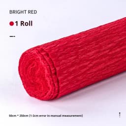 20 Colors 250x50cm Colored Handmade Crepe Paper Roll Origami Crinkled Crepe Paper Craft DIY Flower Home Decoration Wrapping Gift