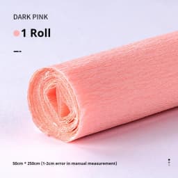 20 Colors 250x50cm Colored Handmade Crepe Paper Roll Origami Crinkled Crepe Paper Craft DIY Flower Home Decoration Wrapping Gift
