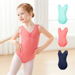Ballet Leotards for Girls Kids Vest Dance Leotard with Lining Classic Ballet Dancewear Gymnastic Ballerina Outfit Dress