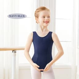 Ballet Leotards for Girls Kids Vest Dance Leotard with Lining Classic Ballet Dancewear Gymnastic Ballerina Outfit Dress