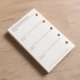 M5 40Sheet Loose Leaf Notebook Refill Spiral Binder Inner Page Weekly Monthly To Do Line Dot Grid Inside Paper Stationery