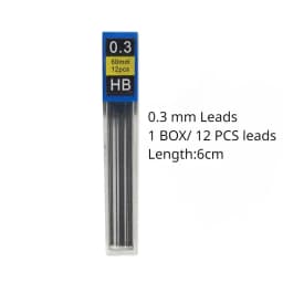 0.3 0.5 0.7 0.9 1.3 2.0mm HB Replacement Refill Leads Refill for Mechanical Pencil Automatic Pencils Stationery School Supplies