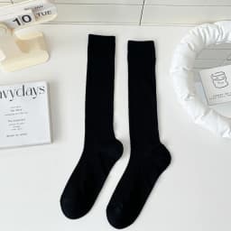 Horetong Lolita Long Socks Women Fashion JK Sweet Girls Thin Japanese Solid Color Socks Cotton Breathable Female Spring Summer