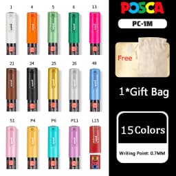 POSCA Permanent Marker or Multi-Function Carrying Case, Zippered Canvas Pen Holder for 72 Markers Lipsticks Organize Stationary