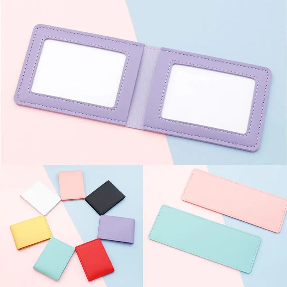 Mini ID Card Holders Business Credit Card Holder PU Leather Organizer Card Bag Men/Women Driver's License Leather Case