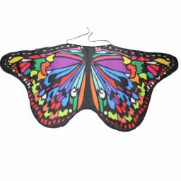 Colorful Butterfly Wings Shawl Poncho Scarf Ladies Fairy Cosplay Performance Accessories Shawl