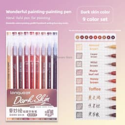 Languo 198/6 PCS Drawing Highlighter Morandi Gel Pen Diary Scrapbook Painting DIY Gel Pen Office School Supplies Stationery