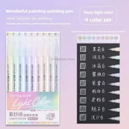 Languo 198/6 PCS Drawing Highlighter Morandi Gel Pen Diary Scrapbook Painting DIY Gel Pen Office School Supplies Stationery