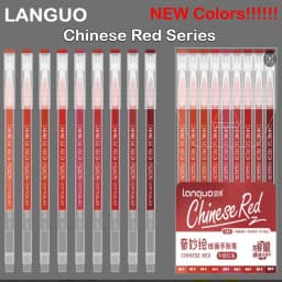 Languo 198/6 PCS Drawing Highlighter Morandi Gel Pen Diary Scrapbook Painting DIY Gel Pen Office School Supplies Stationery
