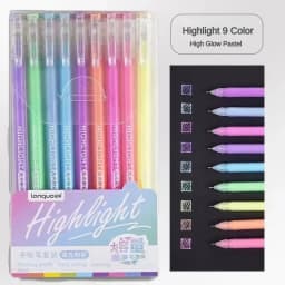 Languo 198/6 PCS Drawing Highlighter Morandi Gel Pen Diary Scrapbook Painting DIY Gel Pen Office School Supplies Stationery