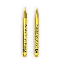 1/2Pc Brush Metallic Marker Pens Gold Silver Permanent Art Markers for Crafts Manga Scrapbooking Stationery School Art Supplies