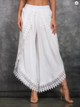 Women's Summer Lace Patchwork Pants Trendy Casual Comfortable Leggings Loose Bohemian Trousers