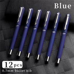 WQN Frosted Rolling Ball Neutral Pen -0.7mm Pen Tip Soft And Smooth,High-Quality Ink Signature Pen,Office Carbon Black Blue Pen