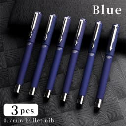 WQN Frosted Rolling Ball Neutral Pen -0.7mm Pen Tip Soft And Smooth,High-Quality Ink Signature Pen,Office Carbon Black Blue Pen
