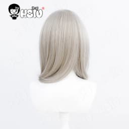Kawaragi Momoka Cosplay Wig HSIU 50CM Champagne Gray Long Hair Heat Resistant Synthetic Wig Anime GIRLS BAND CRY Cosplay Wig
