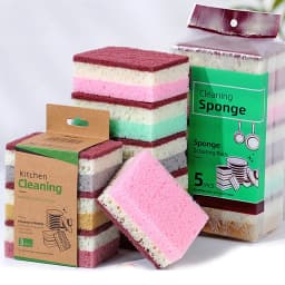 High Density Sponge Cleaning Cloth, Dishwashing Cloth, Non Greasy Kitchen and Catering Supplies, Sponge Brush, Pot and Bowl