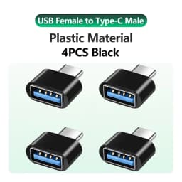 USB to USB C Adapter for iPhone 17 USB C Female to USB Male Car Charger Adapter Type C Converter for Apple 16 for Samsung Galaxy