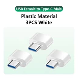 USB to USB C Adapter for iPhone 17 USB C Female to USB Male Car Charger Adapter Type C Converter for Apple 16 for Samsung Galaxy