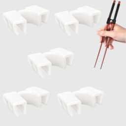 5 PCS Reusable Chopsticks Helpers Training Chopstick Hinges Connector Practice Chopstick Helper for Adult Kid Beginner Traniner