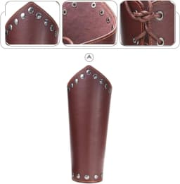 2pcs medieval leather glove braces black armband braces Renaissance knight leather braces Viking role-playing Halloween