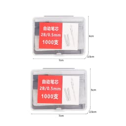 2000-100Pcs Mechanical Pencil Lead Core Refills 0.5/0.7mm Large Capacity Replaceable Pencil Refill for Student Office Stationery
