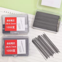 2000-100Pcs Mechanical Pencil Lead Core Refills 0.5/0.7mm Large Capacity Replaceable Pencil Refill for Student Office Stationery