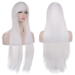 32" 80cm Long Straight Anime Fashion Women's Cosplay Party Wig Heat Resistant Synthetic Hair Wigs Costume