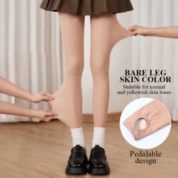 Kave Nude Leggings Winter Warm Double-layer Pile and Thicken Silk Stockings for Women Natural Autumn Flesh-colored Pantyhose