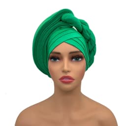 Female Head Wraps Raw Silk Headtie African Autogele Women's Turban Cap Nigeria Wedding Auto Geles Party Headpiece
